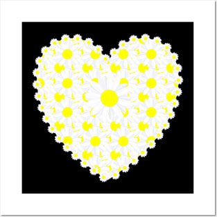 Daisy Heart Posters and Art